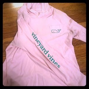 Pink and green Vineyard Vines pullover